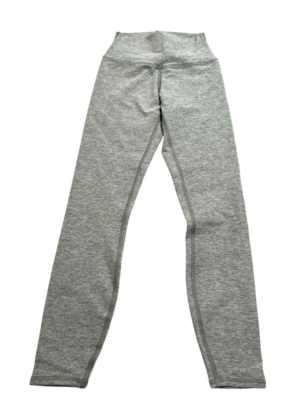 ALO Yoga Alosoft High-Waist 7/8 Highlight Legging in Athletic Heather Gray